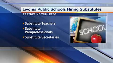 Livonia Public Schools hiring substitutes