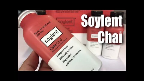 Taste test of the new Soylent Cafe Chai drink flavor