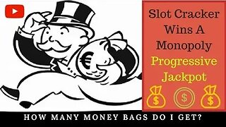 💥Huge Win On Monopoly Money Bags Slot Machine💥