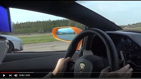 Lamborghini Aventador S ANNHILATES Nismo GTR with BRUTAL Launch Control view from Lamborghini. V12!