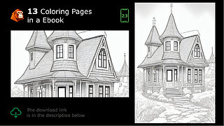 Explore the Magic of Homes 13 Coloring Pages in an Ebook