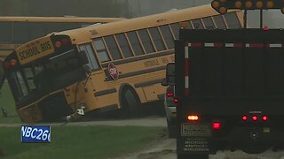 Boy killed in crash involving a school bus