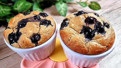 Delicious Baked Oats with banana and blueberry! The most delicious breakfast!