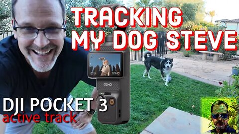 DJI POCKET 3 TRACKING WITH MY DOG STEVE