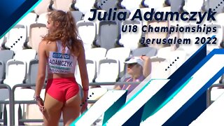 #SeeDescription Julia Adamczyk Women's Long Jump Final European Athletics U18 Championships