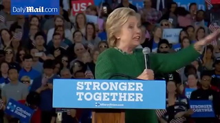 Hillary Says Trump Is A Threat To Our Democracy