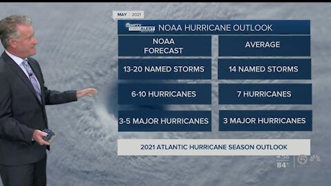 NOAA 2021 Atlantic Hurricane Season Outlook: Active year expected but not a repeat of historic 2020