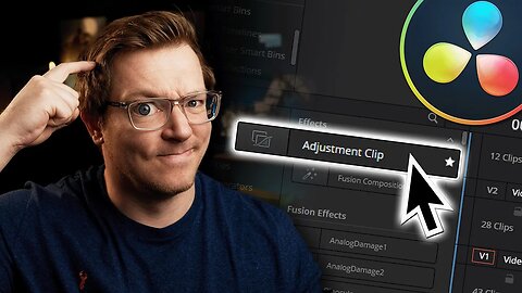 Stop wasting time!! Save HOURS by using the simple Adjustment Clip in Davinci Resolve 18