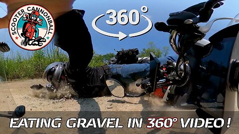 360VIDEO: Scooter Crash on Gravel at 35 MPH!