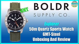 Awesome Microbrand! | BOLDR Explorer 50m Quartz Sports GMT-Steel Unbox & Review