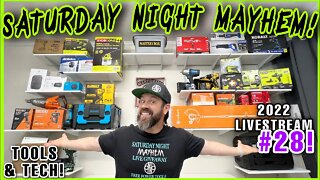 📣 Saturday Night Mayhem 2022 Livestream GIVEAWAY #28! Tools & Tech! Who wins tonight?! 🤷‍♂️