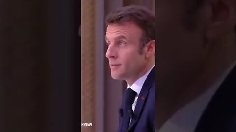 Bad look-Macron talking pension reform realizes he is wearing a luxury watch