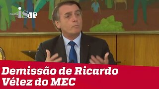Bolsonaro sobre demissão de ministro da Educação: faltou expertise em gestão