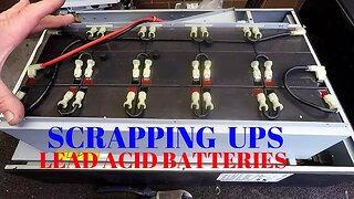 Scrapping UPS for Solar Batteries & Copper