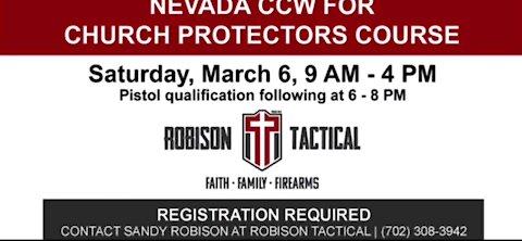 Robison Tactical's CCW Church Protectors Course