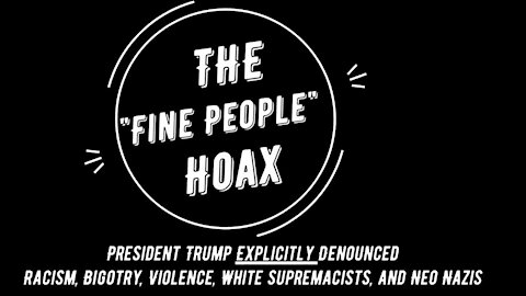 The Fine People Hoax