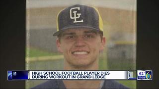 High school football player dies