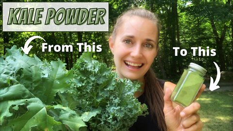 How to Make Kale Powder | Preserving Kale | Freezing Kale