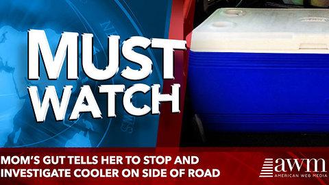 Mom’s Gut Tells Her To Stop And Investigate Cooler On Side Of Road. Good Thing She Listened