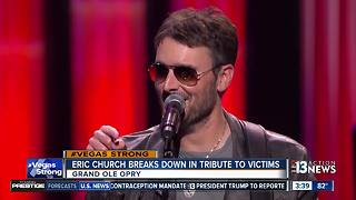 Eric Church gets emotional while talking about mass shooting victims