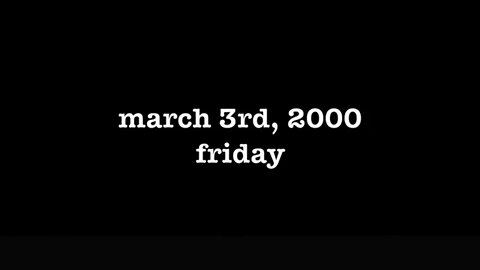 YEAR 18 [0075] MARCH 3RD, 2000 - FRIDAY [#thetuesdayjournals #thebac #thepoetbac #madjack]