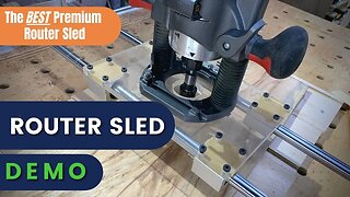 Full Demo of CleanCut Woodworking Router Sled | Premium Router Sled Review