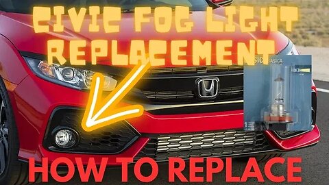 2016 - 2021 Honda Civic Fog Light Bulb Replacement #honda #diy