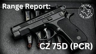 Range Report: CZ 75D Compact (PCR - Police Czech Republic)