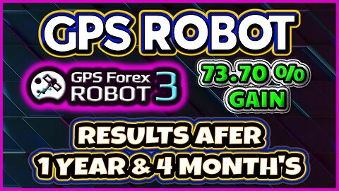 These were my RESULTS after using the GPS Forex Robot EXPERT ADVISOR for MORE THAN one year.