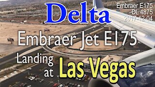 [Rare] Embraer E175 Jet from Delta Landing Las Vegas