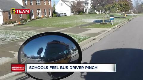Cuyahoga County school districts struggle with bus driver shortage