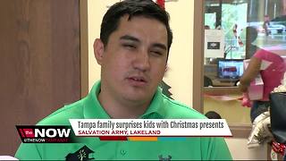 Local couple surprises kids at Lakeland Salvation Army with Christmas gifts