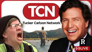 Tucker DESTROYS legacy media launches his own Tucker Carlson Network | Redacted w Clayton Morris
