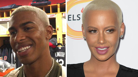 Francisco Lindor Gets ROASTED by Indians Teammates for Rockin Amber Rose's Hairstyle