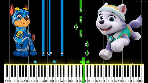 Mighty Pups Theme Piano Tutorial. RE-UPLOAD