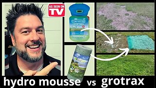 Hydro Mousse vs GROTRAX. How to grow grass. Instagram grass growing [417]