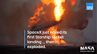 SpaceX just nailed its first Starship rocket landing ... then it exploded
