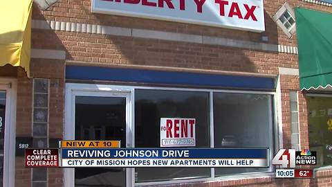 Mission battling empty storefronts on Johnson Dr.