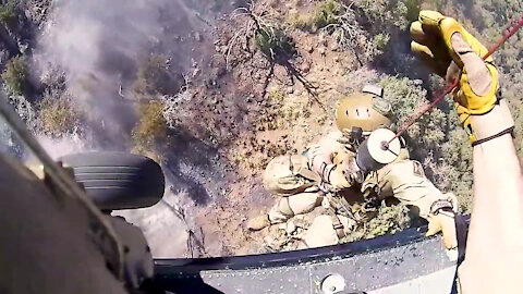 Air and Marine Operations Rescues an Injured Migrant from the Baboquivari Mountains