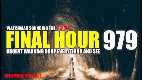 FINAL HOUR 979 - URGENT WARNING DROP EVERYTHING AND SEE - WATCHMAN SOUNDING THE ALARM