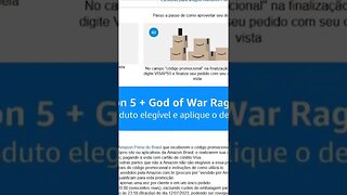 Playstation 5 + God of War Ragnarok, por R$3.599,00 a vista. Link no comentário e descrição