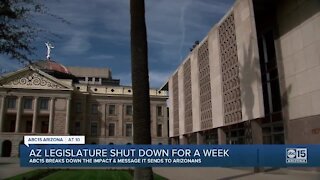 Arizona legislature shut down for week