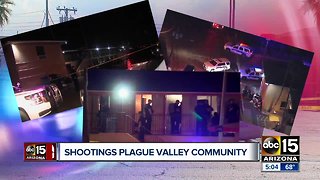 Shootings plague Phoenix community after weekend shooting left one woman dead and five hurt