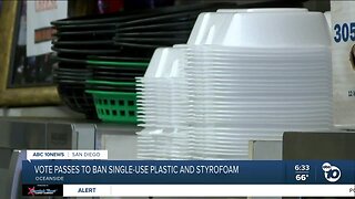 Oceanside City Council votes to ban Styrofoam, single-use plastic