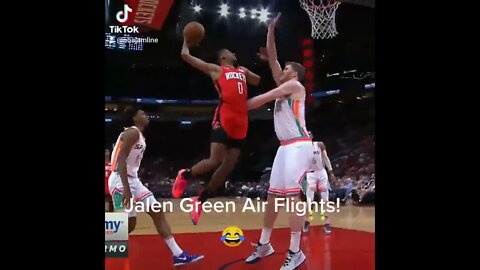 Jalen Green Almost End Up His Careers Jakob Poeltl With F***king Monster Dunk ! #short🔥