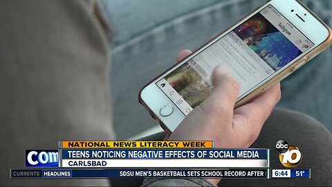 San Diego teens noticing the negative effects of too much social media