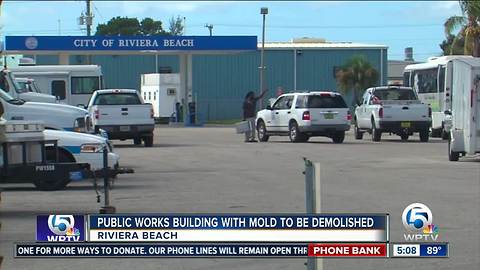 Riviera Beach to demolish Public Works building after mold is discovered by safety inspectors