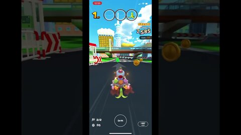 Mario Kart Tour - Toad (Party Time) Gameplay (2nd Anniversary Tour Premium Challenges Driver Reward)