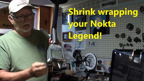 Nokta Legend Shrink wrapping the display