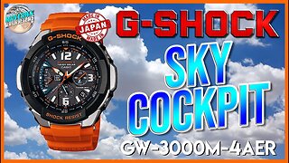 One Of My Grails! | G-Shock Sky Cockpit 200m Solar Atomic Quartz GW-3000M-4AER Unbox & Review